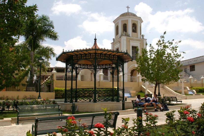 La plaza pública de San Lorenzo.