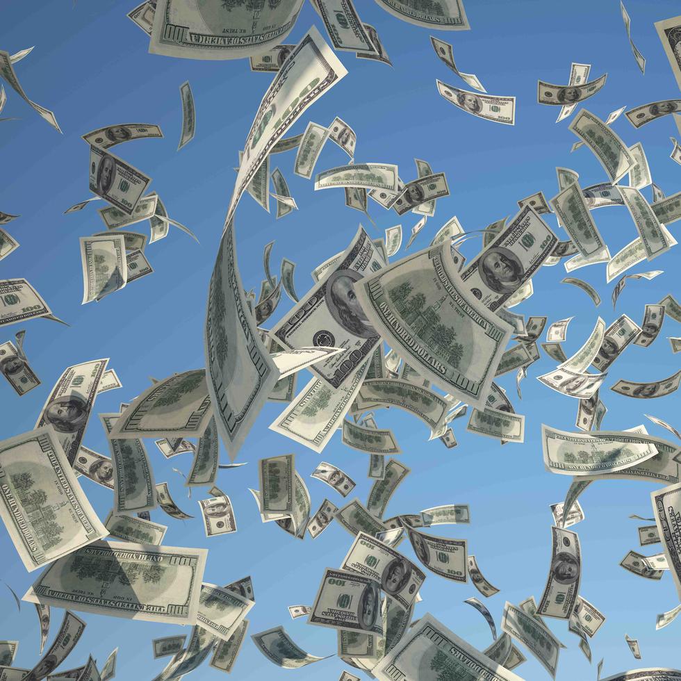 Se desconoce la cantidad de dinero que el hombre tiró al aire. (Shutterstock)