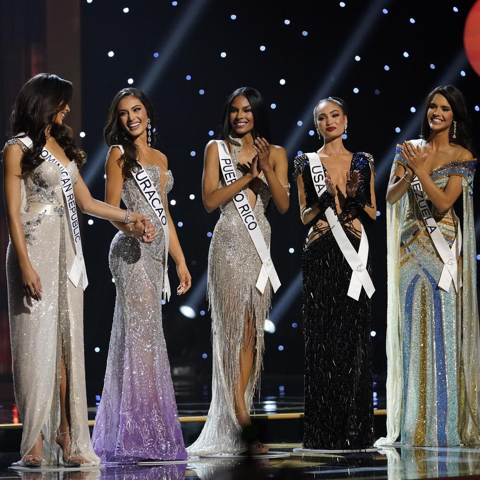 Las cinco finalistas de Miss Universe 2022.