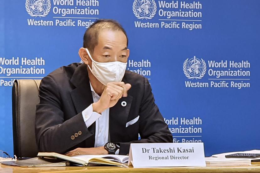 El director de la OMS en el pacífico oeste, Takeshi Kasai.