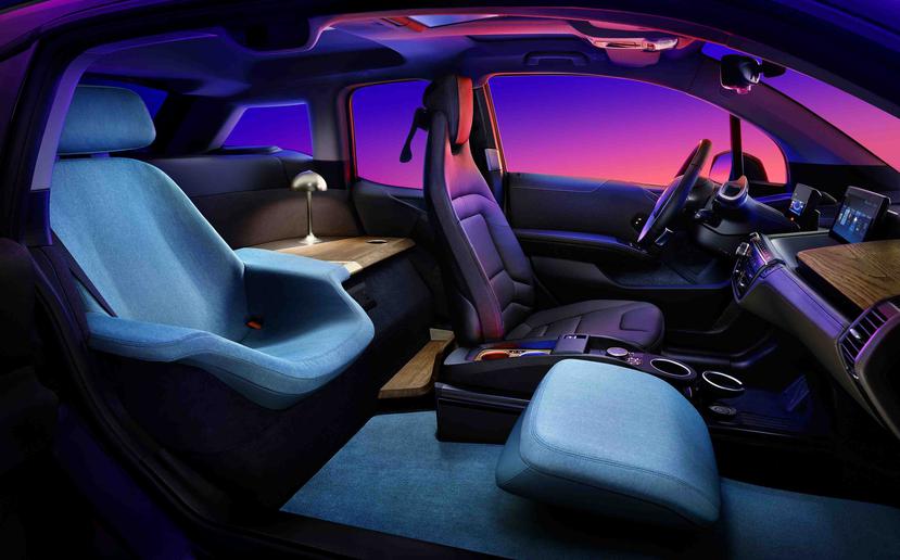 Interior del BMW i3 Urban Suite, un prototipo con la comodidad del pasajero en mente. (Suministrada)