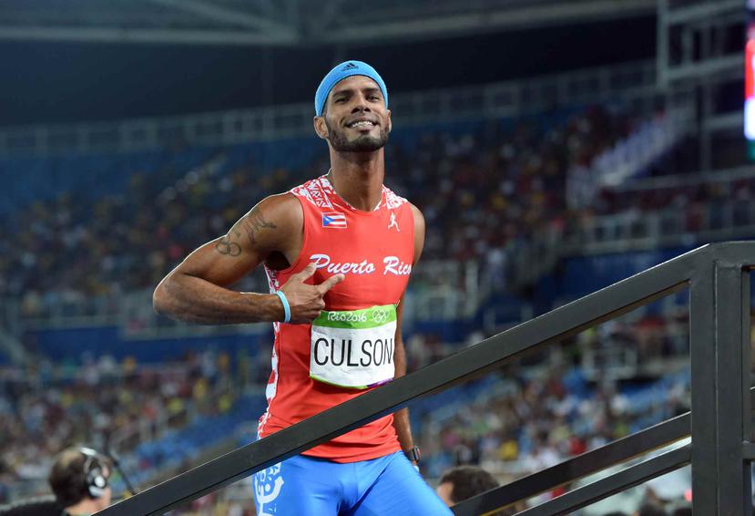 Culson, medallista de bronce en los 400 metros con vallas en los Juegos Olímpicos de Londres 2012, se casó con su ahora esposa en diciembre del 2015.
 (Archivo / GFR Media)