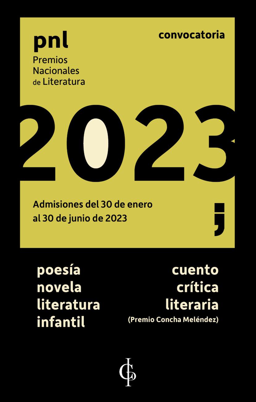 La convocatoria para los Premios Nacionales de Literatura del 2023, del Instituto de Cultura Puertorriqueña, permanecerá abierta hasta el 30 de junio de 2023.