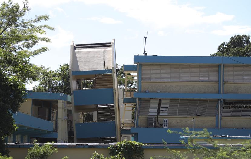 La escuela Agripina Seda de Guánica fue una de las que más daños sufrió tras el terremoto del 7 de enero de 2020.
