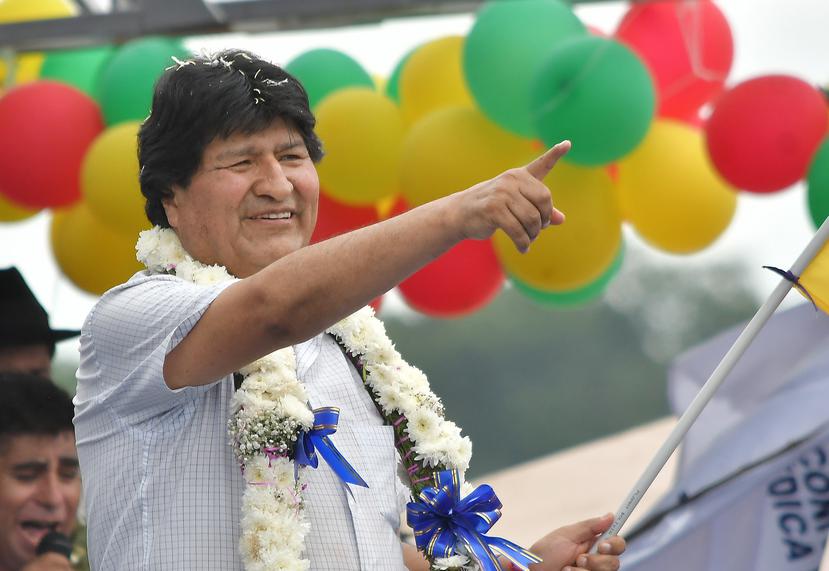 En la imagen el exmandatario boliviano Evo Morales.