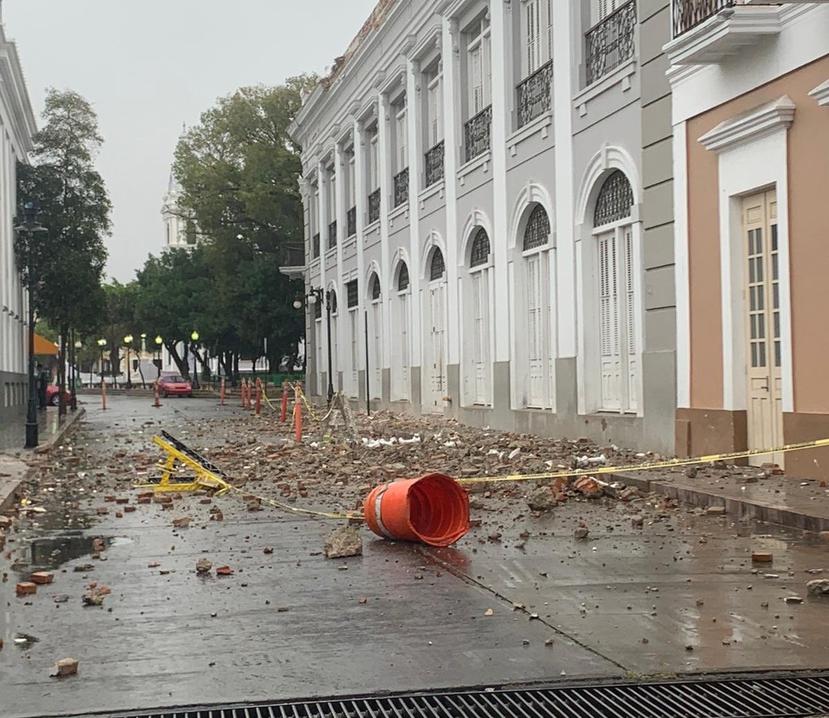 Daños estructurales en Ponce tras el sismo de este sábado, 2 de mayo. (Suministrada)