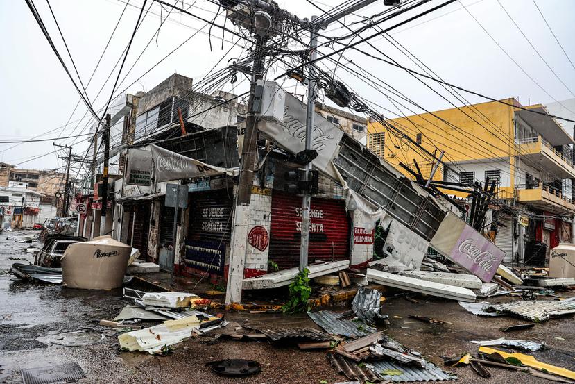 Destrucción Acapulco por el paso del huracán Otis.