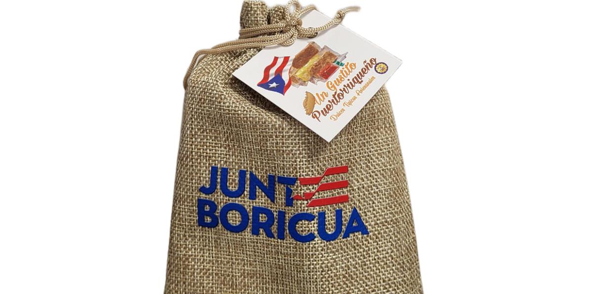 Iris Mayra Gracia Rodríguez, propietaria de Nutri Snacks Puerto Rico, plasmó el logo del Junte Boricua en los empaques de algunos de los productos que elabora.