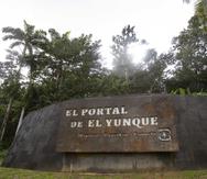 La entrada al El Portal del Yunque.