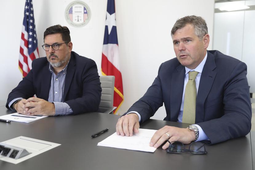 Aunque con visiones diferentes, Justin Peterson (derecha) y Antonio Medina, entienden que deben colaborar para garantizar que Puerto Rico tenga una economía sustentable aún al culminar el proceso de bancarrota.
