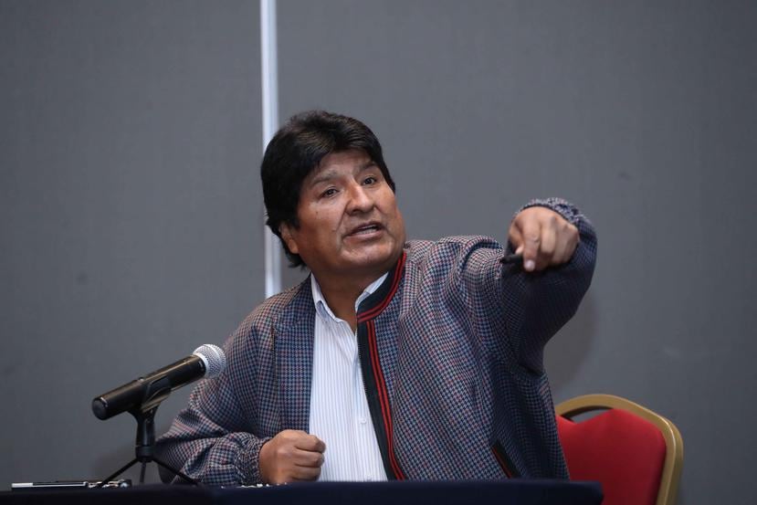 El miércoles, el gobierno interino anunció que presentará una denuncia internacional contra de Evo Morales (arriba) por "crímenes de lesa humanidad". (El Universal / Germán Espinosa)