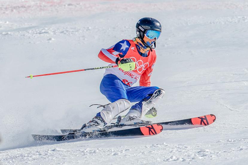William Flaherty hizo tiempo de 2:12.43 en el slalom esquí alpino.