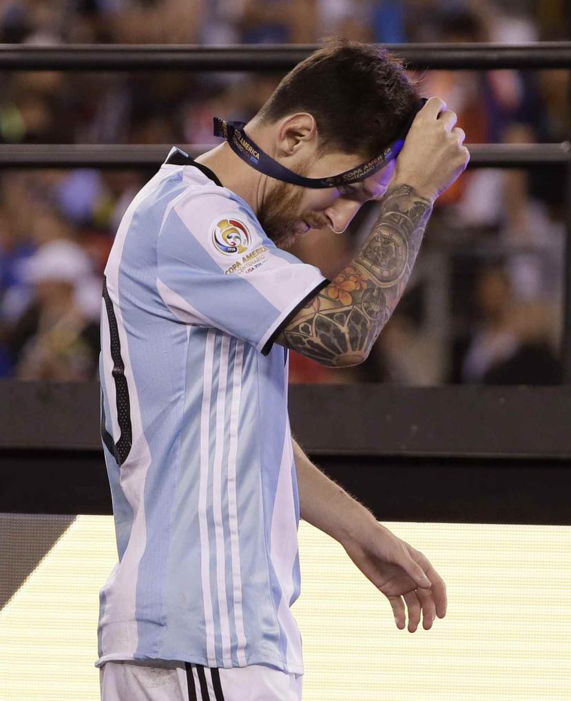 El astro argentino no ha podido darle una victoria a su país con la selección absoluta. (AP)