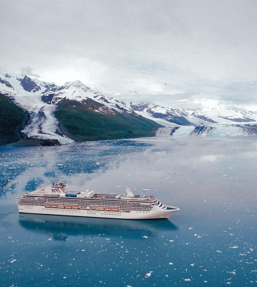 Vista del imponente paisaje de Alaska a bordo del  crucero Coral Princess. (Suministrada)
