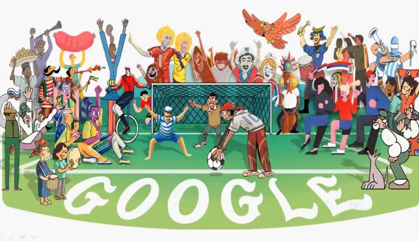 Con este doodle creado por Gluekit, Google inició la serie de 32 ilustraciones. (Fuente / Google)