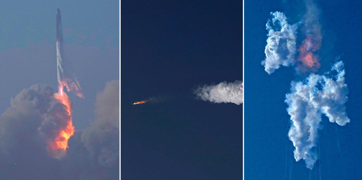 Dramático momento en que explota cohete Starship de SpaceX