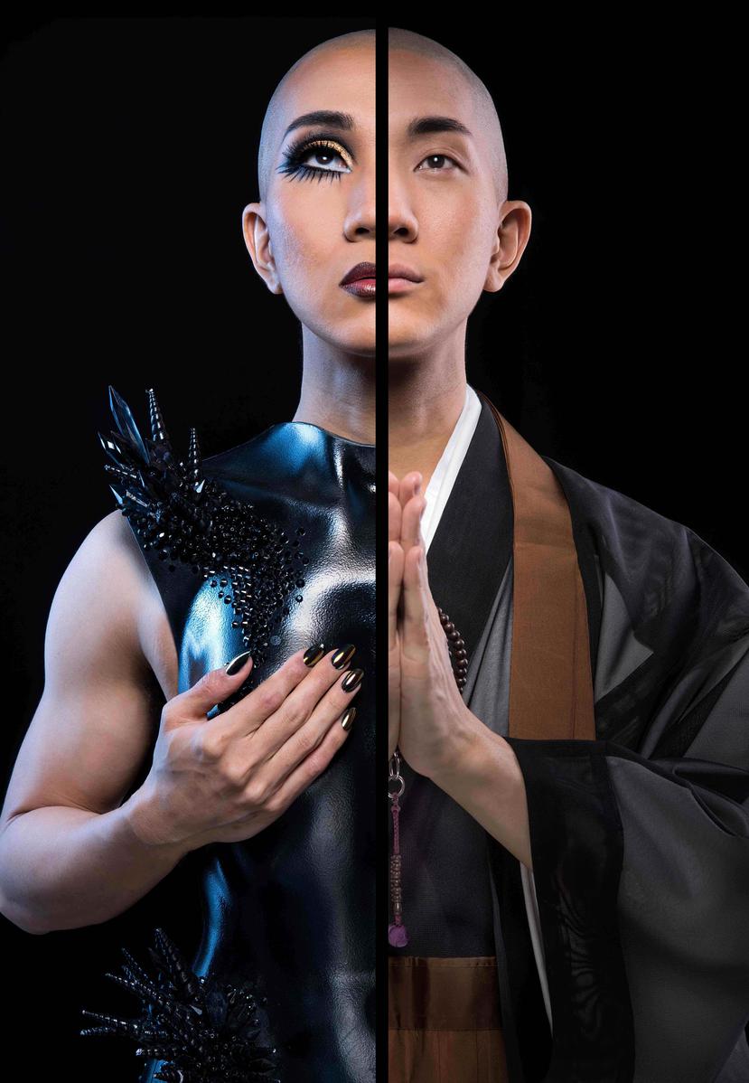 El reconocido maquillista Kodo Nishimura lleva su mensaje de igualdad a través de budismo y del maquillaje. (Seth Miranda)