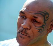 Mike Tyson, en la foto,  enfrentará el sábado a su compatriota Roy Jones Jr., de 51 años.