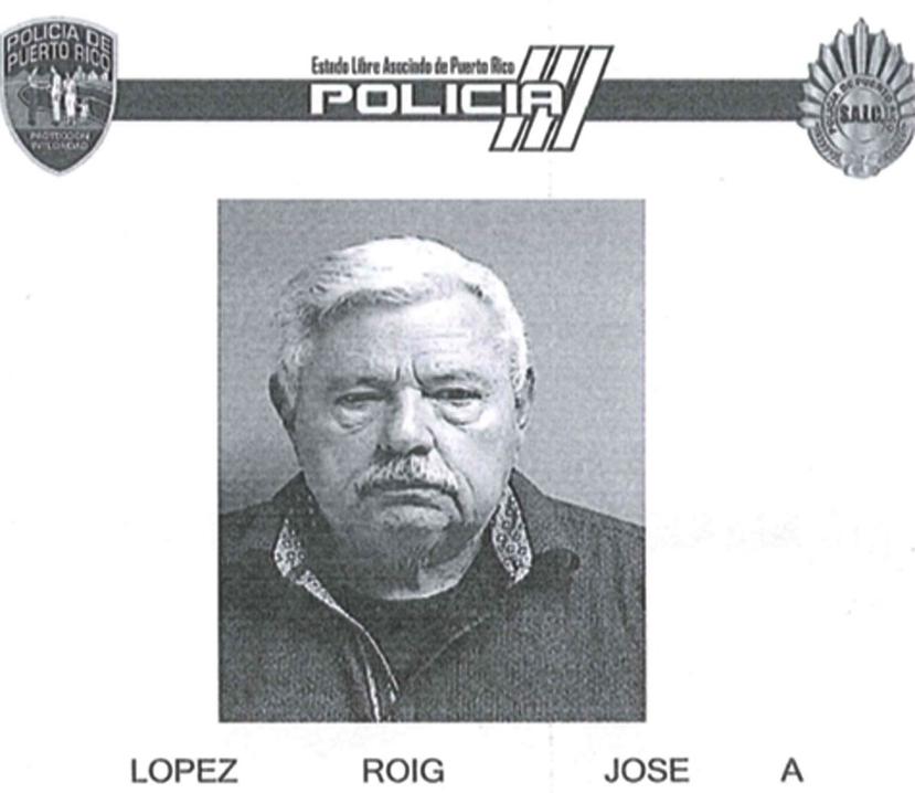 José A. López Roig pagó la fianza de $200,000 a través de OSAJ.  (Suministrada)