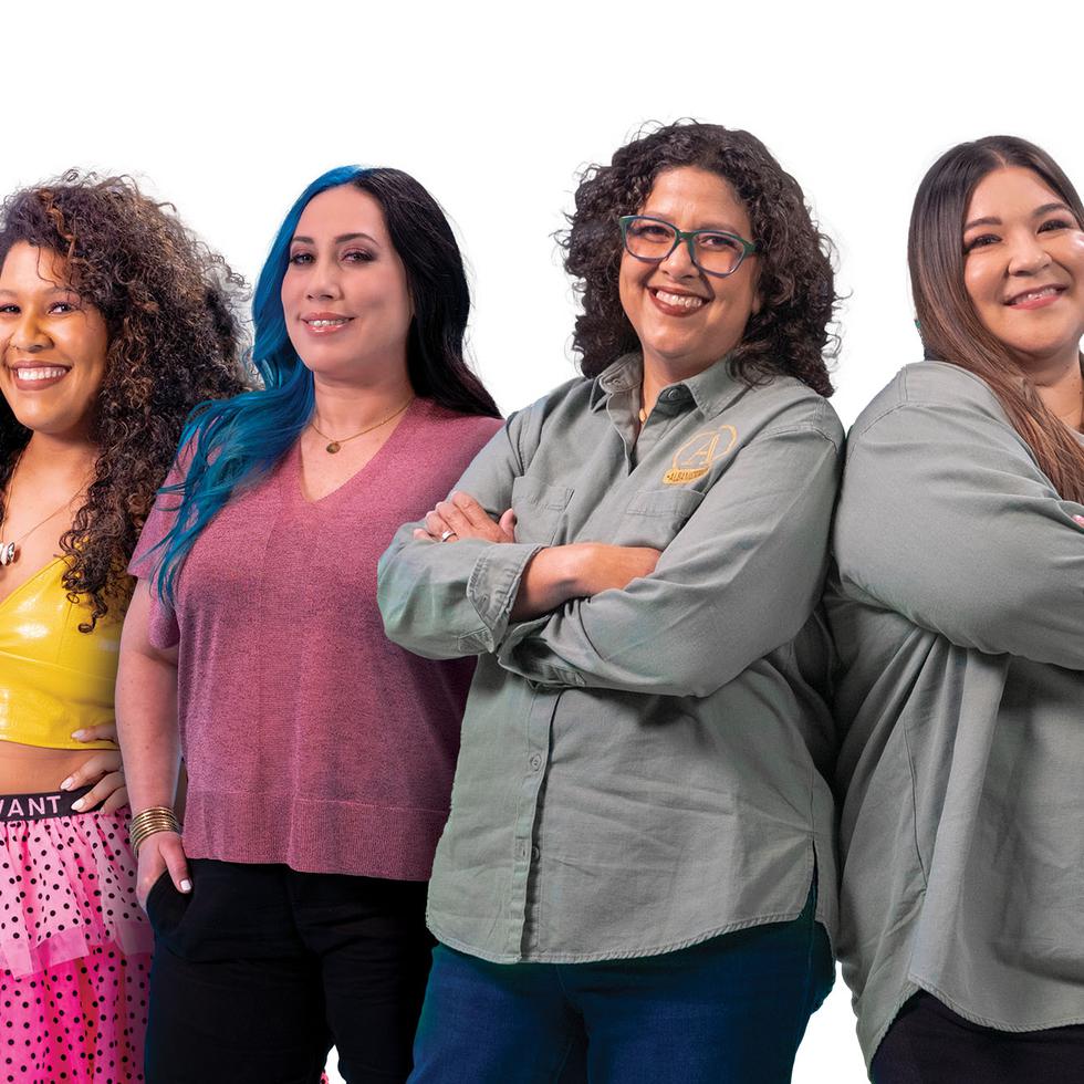De izquierda a derecha, Mariana Vidal, Kimberly Figueroa,  Roxana Rodríguez,  Alba Montero, Zulnette García, Natalia Chaparro y Adelis Seda.