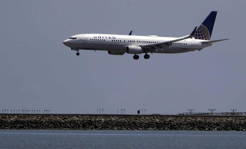Imagen de un avión de United Airlines. (AP)