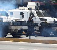 El gobierno chavista evitó que algunas señales internacionales pudieran transmitir los violentos hechos que se registraron este martes en Caracas, Venezuela. (EFE)
