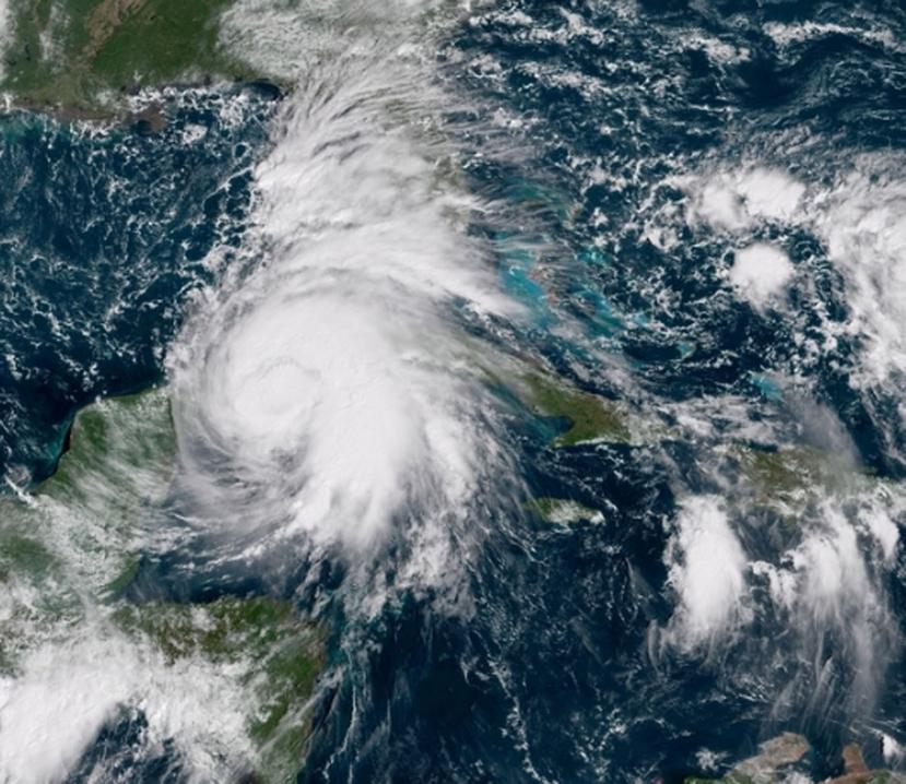 Imagen del satélite Goes-East en el que se muestra el huracán Michael. (Captura / NOAA)
