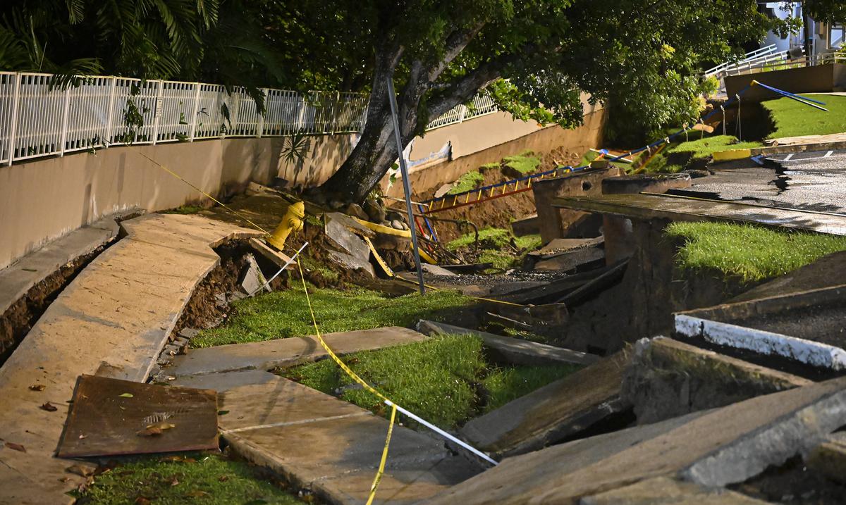 Meteorology rules out Fiona’s relationship with a sinkhole in a housing estate in Guanabo