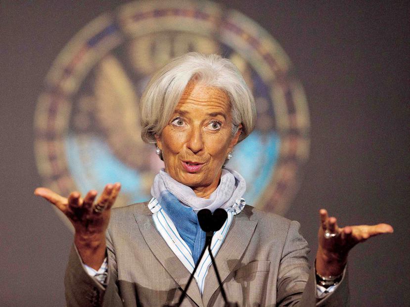 La directora ejecutiva del FMI, Christine Lagarde, expresó que el organismo está siguiendo la evolución de los sucesos fiscales y económicos  que están ocurriendo  en la Isla.(AFP)