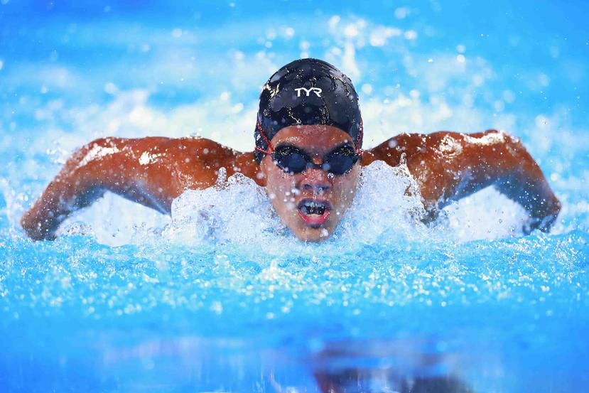 El deportista nadó la distancia en 1:04.23. (Lima 2019)