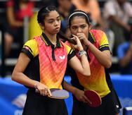 Las hermanas Melanie y Adriana Díaz no pudieron jugar su partido del torneo de dobles femeninos.