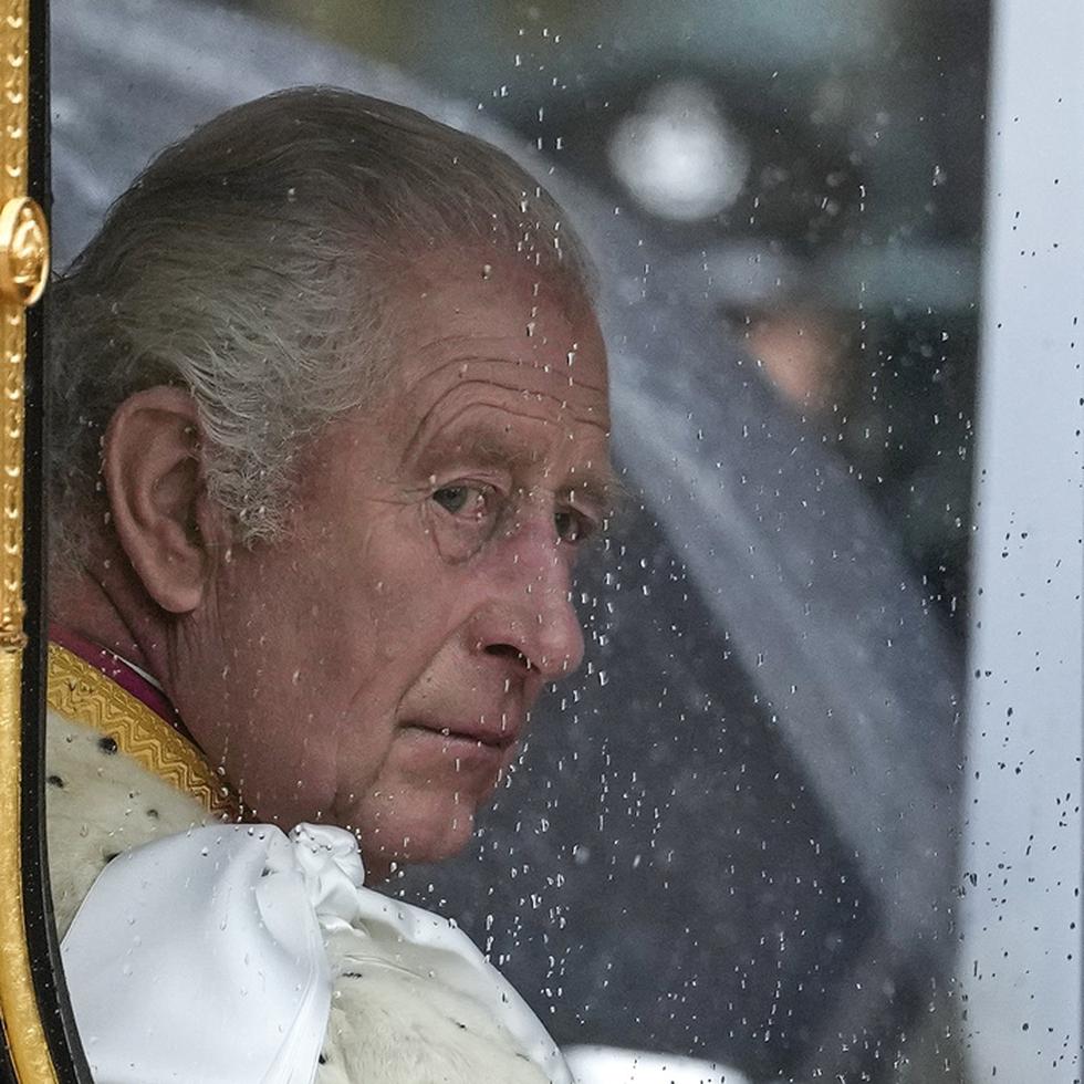 FILE - Britain's King Charles III makes his way to Westminster Abbey prior to his coronation ceremony in London Saturday, May 6, 2023. King Charles III has been diagnosed with a form of cancer and has begun treatment, Buckingham Palace says on Monday, Feb. 5, 2024. (AP Photo/Alessandra Tarantino, File)
