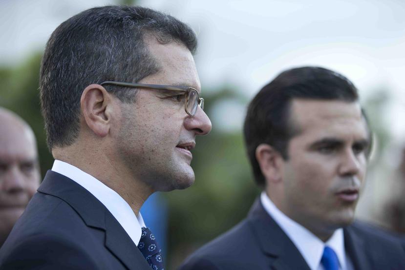 A la izquierda, Pedro Pierluisi junto a Ricardo Rosselló durante las primarias a la gobernación en el 2016. (GFR Media)