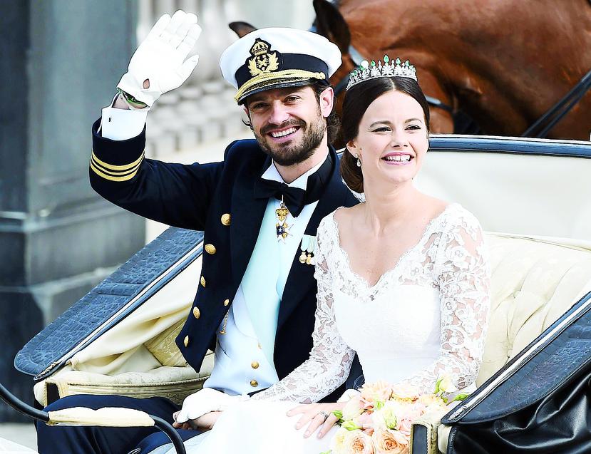 Sofía el día de su boda con el príncipe Carl Philip de Suecia. (Foto: Archivo)