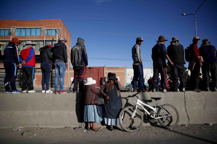 El pasado 13 de noviembre los cuatro miembros de la brigada médica antillana fueron detenidos en El Alto por la policía boliviana. (AP/Natacha Pisarenko)