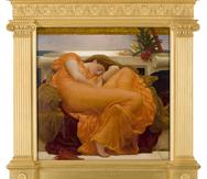 Frederic Leighton (1830-1896), Flaming June, c. 1895, Óleo sobre lienzo, 46 7/8 x 46 7/8 pulgadas (119 x 119 cm.), Museo de Arte de Ponce. The Luis A. Ferré Foundation, Inc.