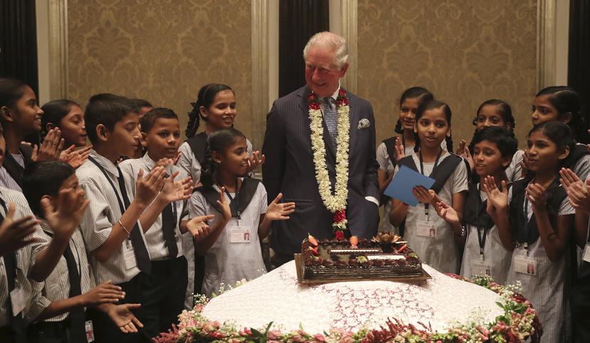El príncipe celebró su cumpleaños 71 en India. (Foto: AP)