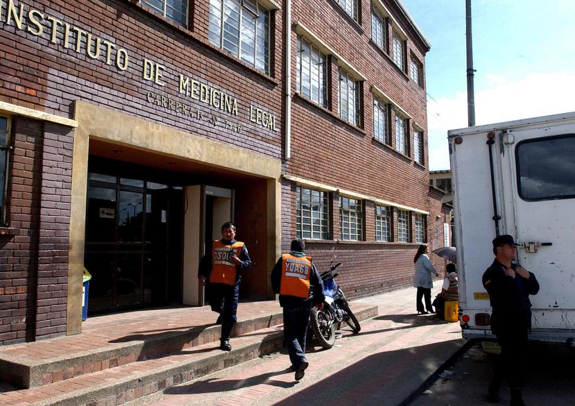 Instituto de Medicina Legal de Bogotá donde se practicó la autopsia al cadáver de Rafael Merchán. (EFE)
