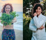 La licenciada Irelis Pérez y la chef Lina Castillo, gozan de miles de sus seguidores en sus plataformas enfocadas en alimentación 100% vegetal.