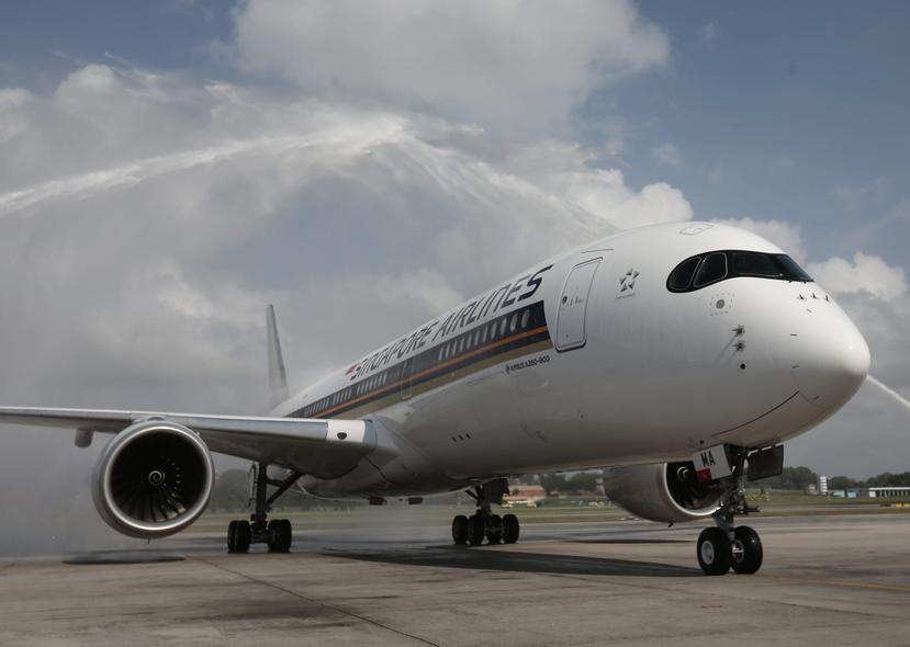 Uno de los 67 aviones encargados por Singapore Airlines a Airbus y que se utilizarán para las rutas de larga distancia. (EFE)