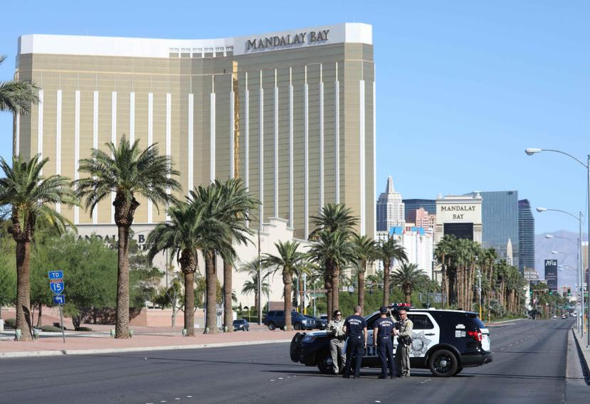 Área del tiroteo en Las Vegas. (Agencia EFE)