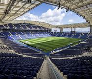 Imagen general del estadio Dragao en Oporto, Portugal, donde se disputará la final de la Liga de Campeones entre el Manchester City y el Chelsea.