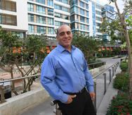 Luis Raúl Padilla, vicepresidente ejecutivo de Sun West Mortgage, en los predios del complejo de Ciudadela, en Santurce.