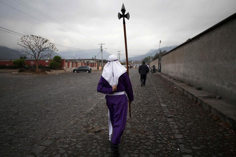 Una procesión de Viernes Santo en Guatemala. (AP)