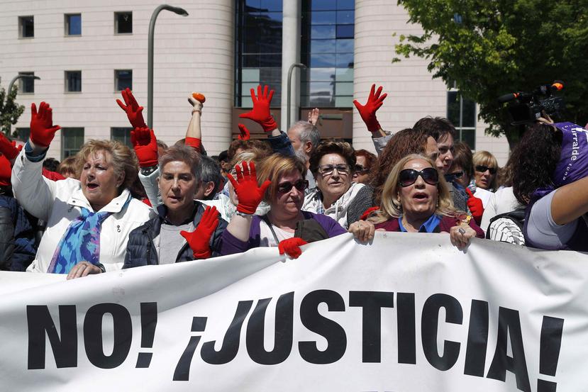 El caso de La Manada provocó manifestaciones y reclamos en todos el territorio español. (EFE)
