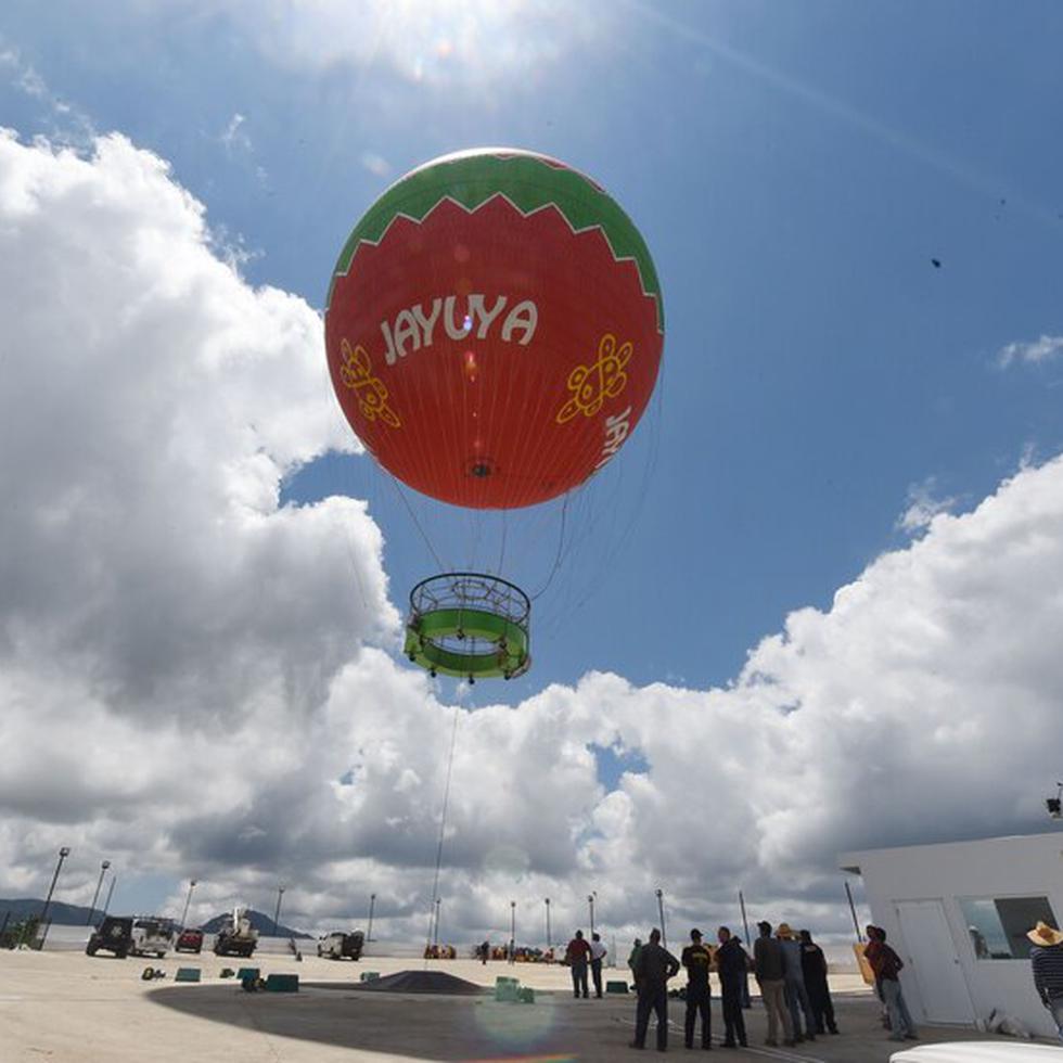 El globo aerostático fue inaugurado en mayo del 2017 a un costo de $1.5.