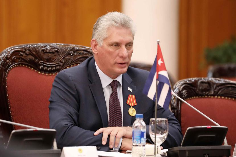 El presidente cubano, Miguel Díaz-Canel Bermúdez. (Agencia EFE)