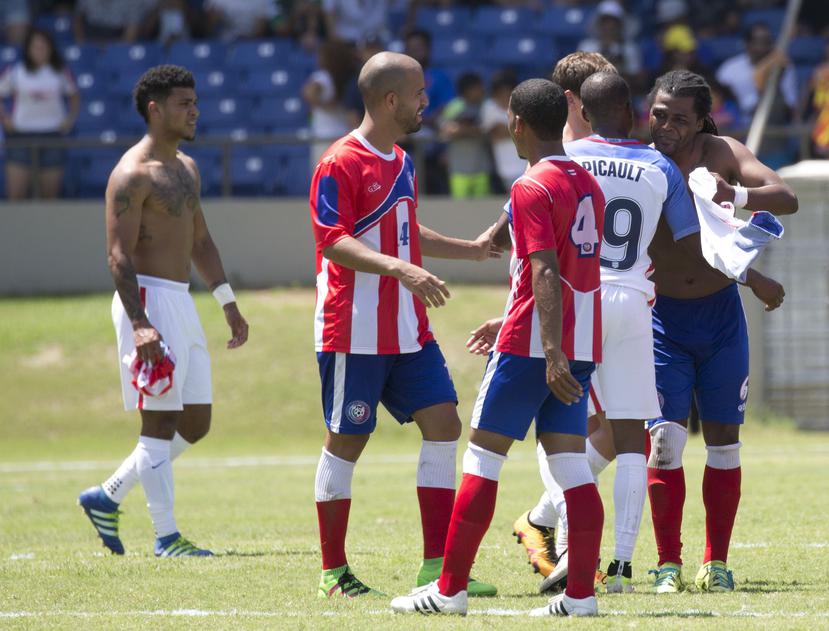 La selección de Puerto Rico durante un partido contra Estados Unidos. (GFR Media)