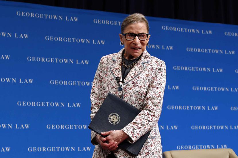 La jueza de la Corte Suprema Ruth Bader Ginsburg. (AP)