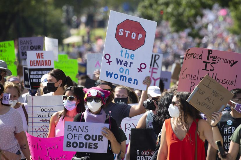 Imagen de archivo de manifestantes a favor del aborto en Estados Unidos.
